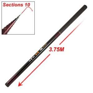  Como Black Red 10 Sections Telescopic Fishing Rod Pole 3 