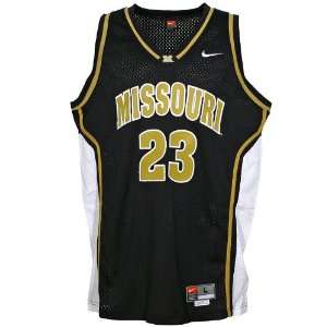  Nike Missouri Tigers #23 Black Twilled Basketball Jersey 