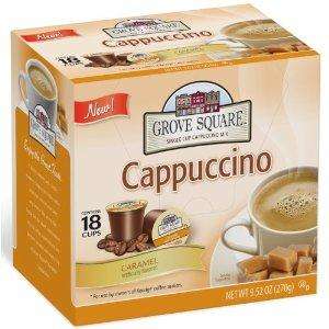54 Grove Square Cappuccino Caramel Single Serve Cups for Keurig K Cup 