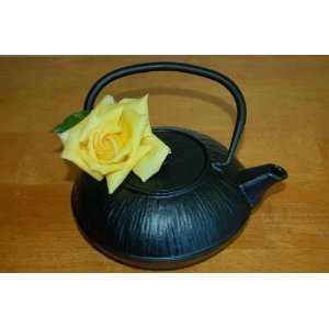  Japanese Style Cast Iron Tea Pot Black 37 Ounces
