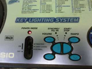 CASIO LK 42 ELECTRONIC KEYBOARD MIDI KEY LIGHTING KEYBOARD 61 KEYS 