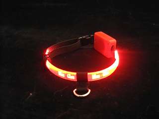   LIGHTWEIGHT, WATER RESISTANT, LED LIGHTED DOG & CAT COLLAR   GCC 222