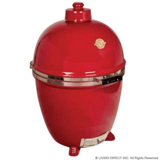 NEW Kamado Grill Dome Infinity Series Charcoal Grill   Large   Red 