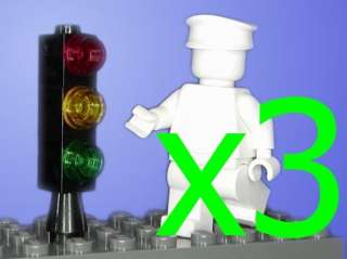   New Lego Black Stop Lights / Traffic Signals for City Town Cars  