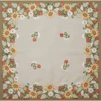   Cottage Chic DAISY SUNFLOWER TULIP LACE Table Runner Cloth Cover