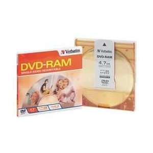  Dvd ram Disc,4.70 Gb,120 Min,3x,   VERBATIM Electronics