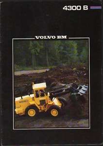 Volvo BM 4300B Tractor Loader Shovel Brochure Leaflet  