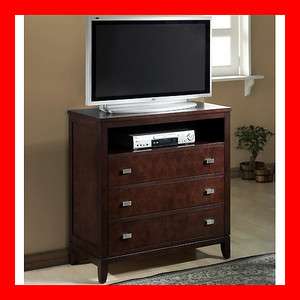 Modern Style Wood Espresso Brown TV Stand Media Center Living Room 