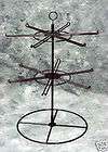 New Black 2 Tier 12 Peg Counter Top Spinner Display Rack items in A 