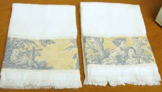 Fingertip Guest Towels Waverly Country Life Toile  