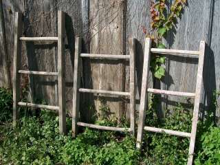   Primitive Rustic Antique Wooden   Country Wood Ladder for Decorating