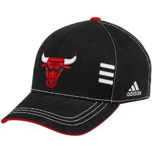  adidas Chicago Bulls Black Official Team Adjustable Hat 