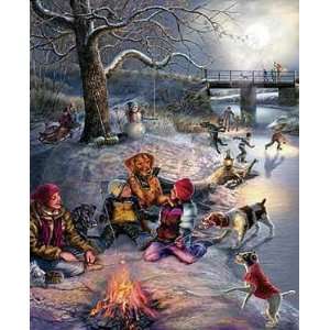  Winter Places Dogs and Kids in Snow Puzzle Toys & Games