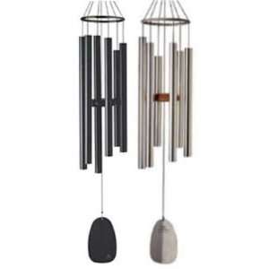  Chimes of King David Two Chime Set   Silver and Black 