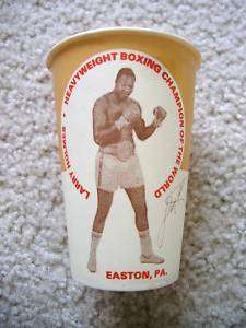 1982 Dixie Cup Larry Holmes Boxing Champ of the World  