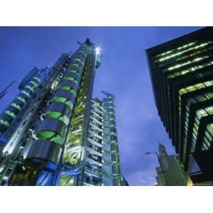  Lloyds Building at Night, City of London, London Stretched 