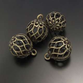 Antique bronze color ball pendants jewelry 10pcs 02271  
