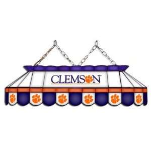   NCAA Clemson Tigers 40 MVP Full Size Stained Glass Pool Table Lamp