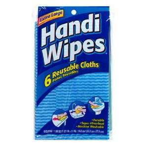   Wipes Reusable Cloths, Extra Large 6 cloths