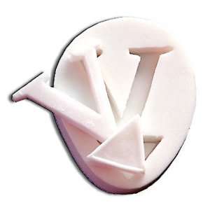  Paderno Composite Letter V Shaping Mold   2 X 1 1/2 