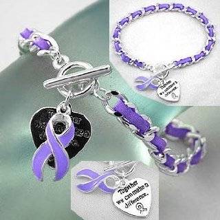  100 Pack Purple Ribbon Cancer/Domestic Violence/Lupus 