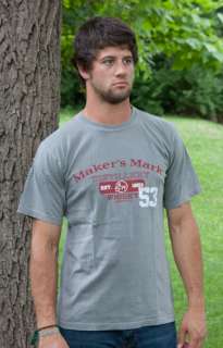 Makers Mark Distillery 1953 Grey Graphic T Shirt  