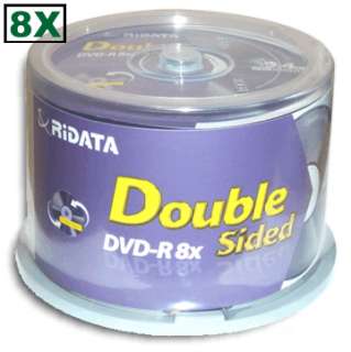 50 Pak 9.4 GB RIDATA 8X Double Sided DVD Rs  