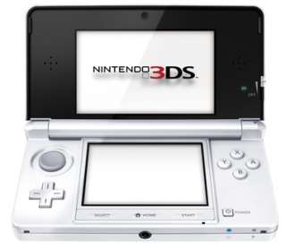Nintendo 3DS Ice White Console and Super Mario 3D Land Game NEW FREE 