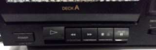 Sony Stereo Cassette Deck TC W365 Dual Player Recorder  