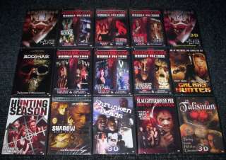 21 Movie Horror Newer Release DVD Collection Lot 15 DVDs Wholesale 