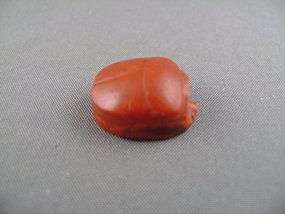 Red Jasper Scarab Beetle   Ancient Egyptian   Amulet  