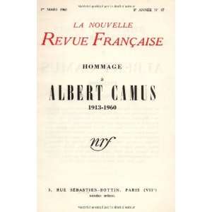  hommage a albert camus(1913 1960) (9782072389764 