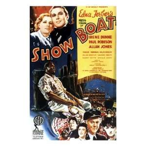 Show Boat, Top Irene Dunne, Allan Jones, Paul Robeson, Bottom Helen 