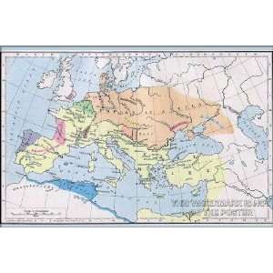  Empire of Attila the Hun and the Roman Empire, c450 AD 