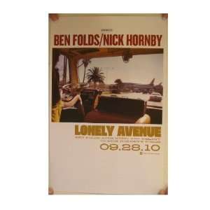 Ben Folds Poster Lonely Avenue Nick Hornby