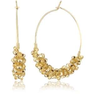  Chibi Jewels Citrine Spiral Hoop Earrings Jewelry