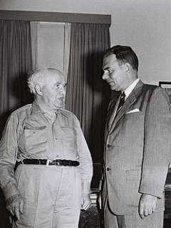   york governor thomas e dewey visiting david ben gurion october 1955