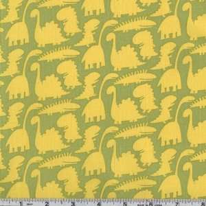  45 Wide Oh Boy Animal Yellow/Lime Fabric By The Yard 