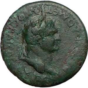 DOMITIAN 81AD TOMIS in Thrace Temple Rare Authentic Ancient Roman Coin 