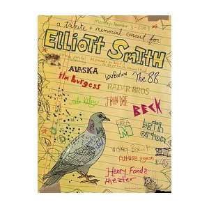  ELLIOTT SMITH   Limited Edition Concert Poster   by Cole 