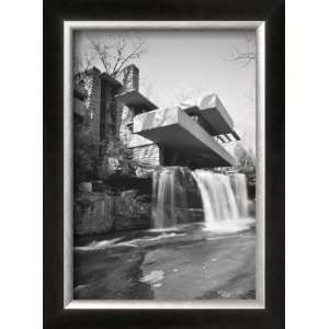  Frank Lloyd Wright, Falling Water Framed Giclee Poster 