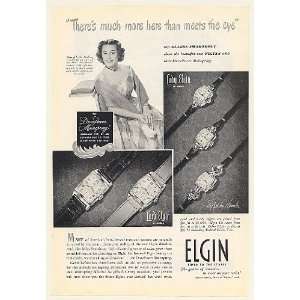  1949 Gladys Swarthout Lord & Lady Elgin Watch Print Ad 