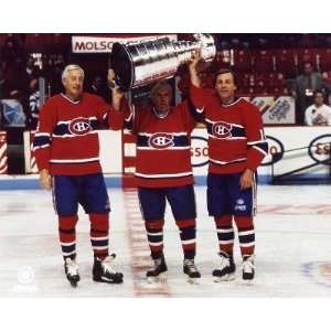 Jean Beliveau / Henri Richard / Guy Lafleur   Holding Stanley Cup 