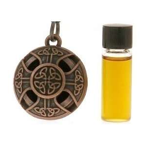 Earth Solutions   Scent Chamber Celtic Cross Locket   Aromatherapy 