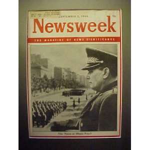 Josip Broz Tito September 2, 1946 Newsweek Magazine Professionally 