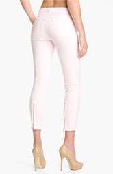 Brand Crop Stretch Jeans (Baby Pink) $209.00