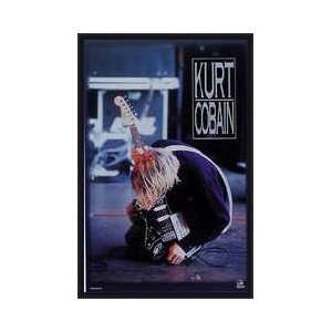Kurt Cobain Guitar Framed Poster