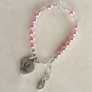  Lil Sis   Adorable Sterling Silver Bracelet with Light 
