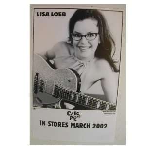  Lisa Loeb Promo Poster Cake & Pie Sexy! Tube Top & Glasses 
