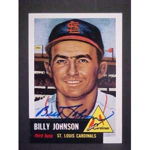  Billy Johnson (D) St. Louis Cardinals #21 1953 Topps 